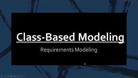 7.5 Class-Based Modeling (Classes)