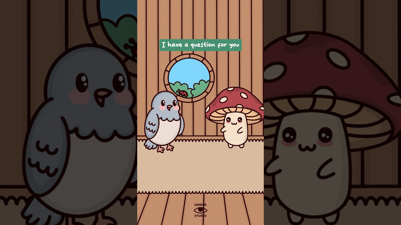 I Have A Question For You 🐦 Mushie & Birdie | Comedy Animation Meme