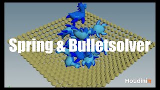 Houdini SpringConstraint &  BulletSolverSOP screenshot 5