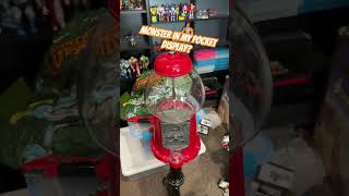 What else could I display in this gumball machine? #vintagetoys #monsterinmypocket #madballs #toys
