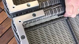 Attaching the Clips on an Ajna Living Outdoor Set