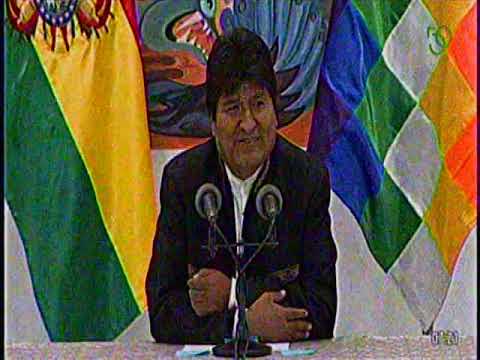 Conferencia de Prensa del Presidente Evo Morales del 23 de Octubre