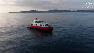 Atlantis Xcape Yacht:  Navigation Video with Drone