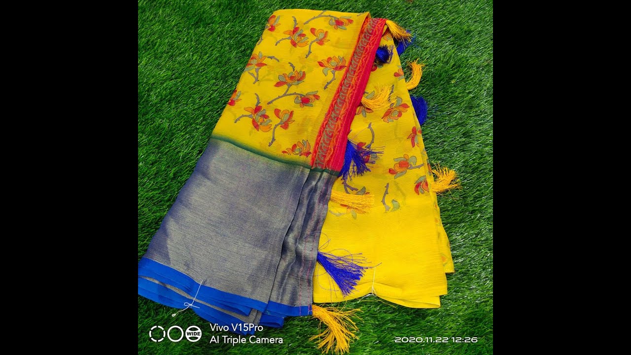 Linen Mixed Cotton Collection Free Shipping/Linen Cotton Sarees/Saree collection