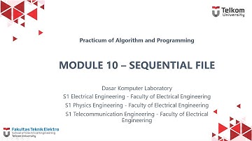 Module 10 Tutorial |  Sequential File