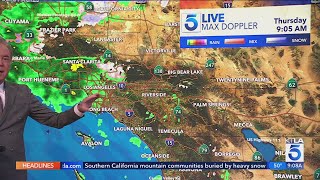 One more day of rain before skies clear over SoCal
