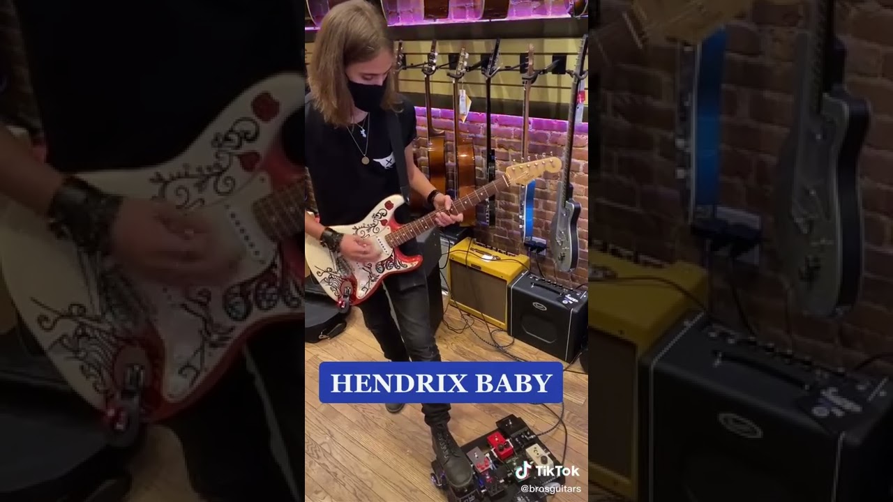 Hendrix Monterey Jazz Festival Guitar This Fender Strat reissue is a real beauty!