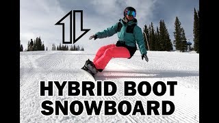 HYBRID Snowboard (Hardboot + Softboot) test for Katie Tsuyuki screenshot 5