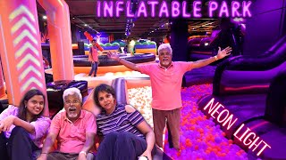 INFLATABLE PARK with Friends 😝| Semma Galatta 🤣🤪| Airborne park 🔥 screenshot 3