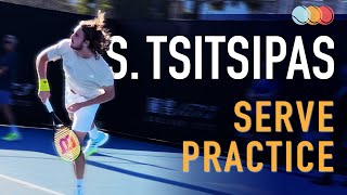 Stefanos Tsitsipas - Serve Practice [Slow Motion] [240fps]