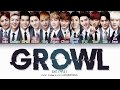 EXO (엑소) "Growl" Color Coded Lyrics (Kor/Rom/Eng/가사)