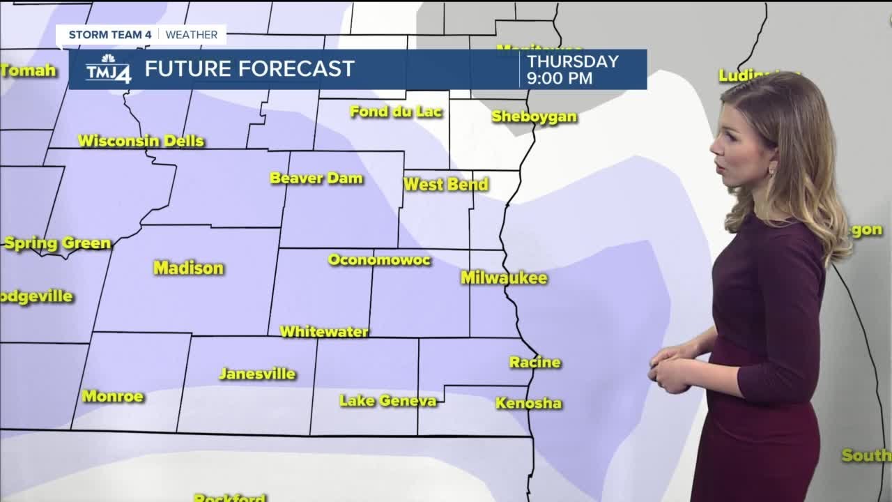 Cold continues with chance for snow Thursday - YouTube