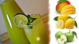 MANGO,APPLE, LEMON JUICE REFRESHING DRINKS |#juice tamu ya maembe limao na apple #Healthydrinks