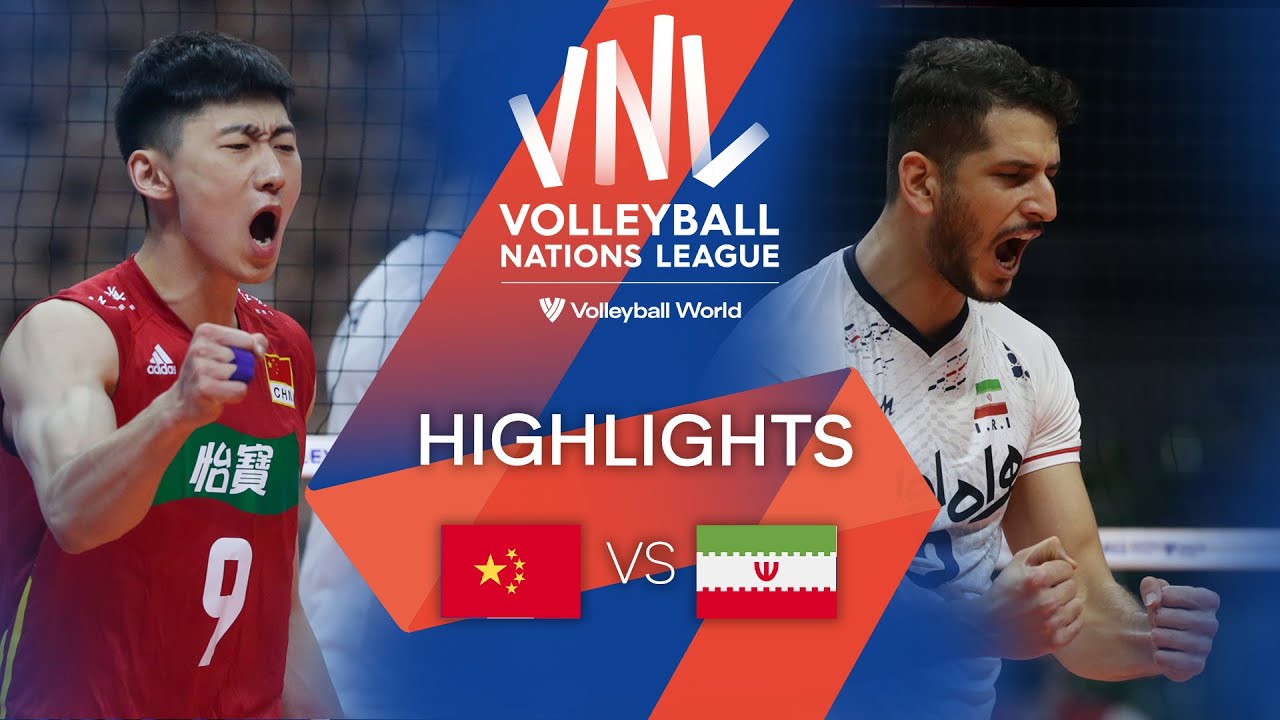 🇨🇳 CHN vs. 🇮🇷 IRI Highlights Week 1 Men's VNL 2022 Win Big Sports