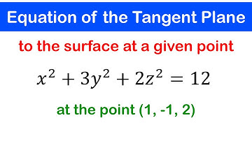 🟡10 - Vergelijking van het raakvlak aan het oppervlak in het punt