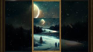 WINTER NIGHT | FRAMED TV ART WALLPAPER SCREENSAVER BACKGROUND | 2 HRS #tvartframe #tvartscreensaver