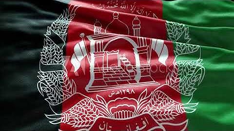 4k render Afghanistan Flag video waving in wind Afghanistan Flag Wave Loop waving in wind