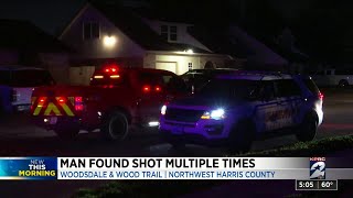 Man found shot multiple times in northwest Harris County, deputies say