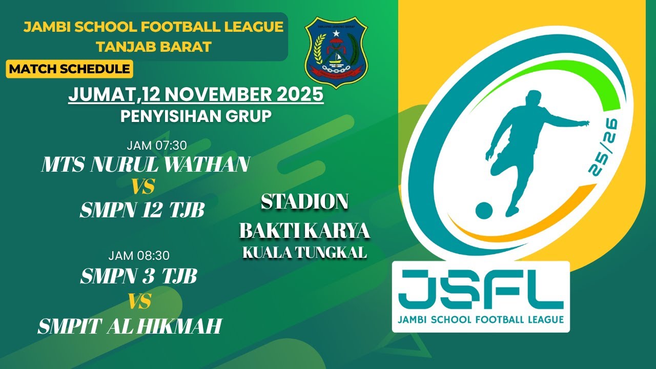 JFSL Tanjab Barat SMPN 3 TJB vs SMPIT AL HIKMAH