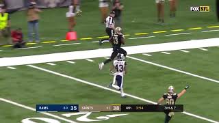 Michael Thomas hit the nitrous in route to a 72 yard touch down and calls Joe Horn former saint