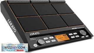 LEKATO Percussion Sample Pad Electric Drum Pad with 9 Velocity Sensitive Drum Pad