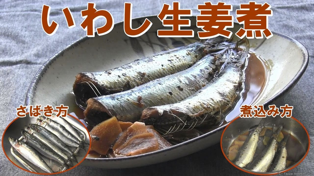 いわし生姜煮レシピ さばき方と煮込み方も詳しく Youtube