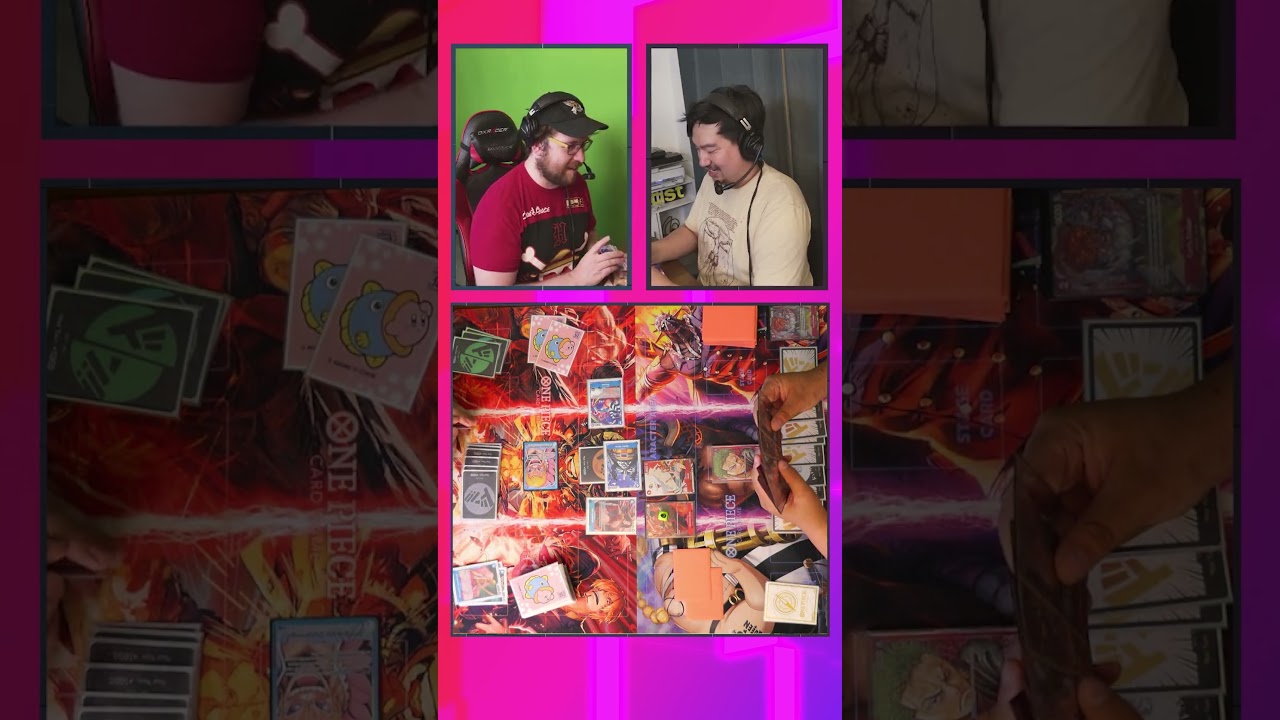 Playing against your friend with a max rarity deck  #onepiececardgame  #anime #op07 #tcg