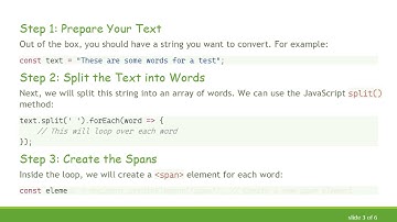 How to Wrap Each Word in a Span for Interactive Text Highlighting