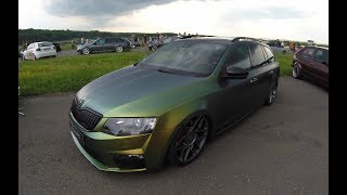 SKODA OCTAVIA III RS 3 COMBI SPECIAL EFFECT COLOUR TUNING SHOW CAR  WALKAROUND 