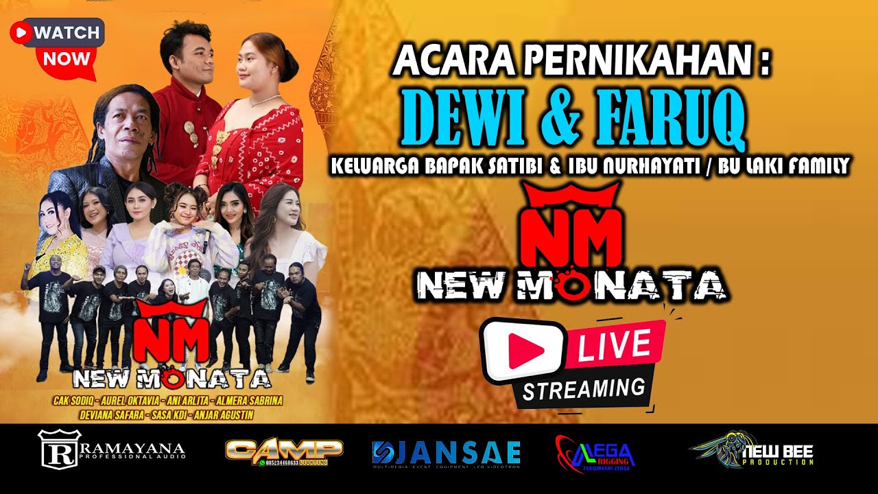 NEW MONATA  LIVE 🔴 BANGKALAN MADURA | PERNIKAHAN DEWI & FARUQ