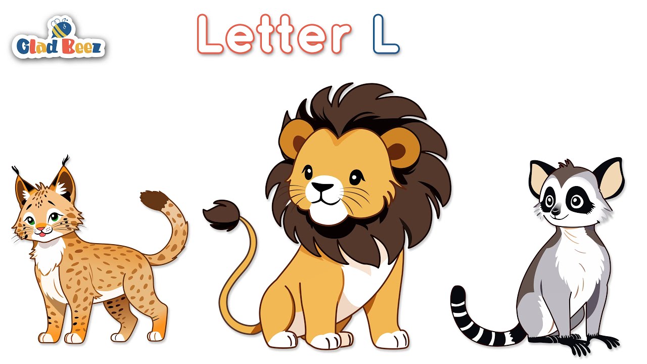 Learn letter L with Animal Names | ABCs Learning | Learning video for ...