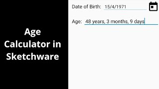How to create AGE Calculator App in Sketchware screenshot 2