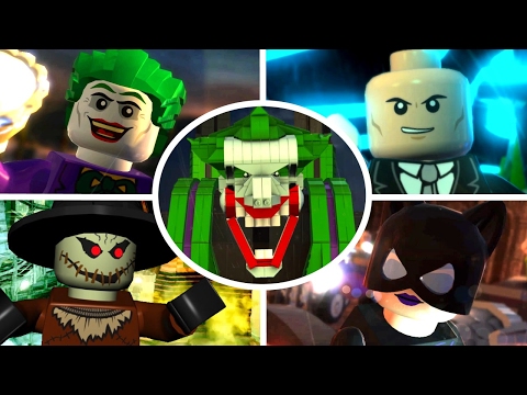 LEGO Batman 2 DC Super Heroes - All Gold Bricks in Gotham City South - City Hall & West Side. 