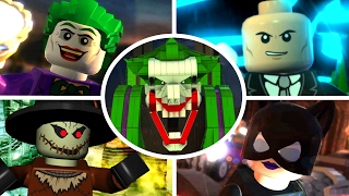 LEGO Batman 2 DC Super Heroes - All Story Mission Boss Fights