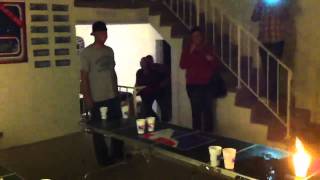 Last Cup fire pong at the TF