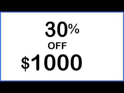 30% Off $1000 Using a Calculator | Final Price After Discount