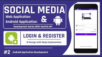 Login & Register UI Design | Social Media Android Application Development | #2