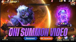 [SF: Duel]  Oni SUMMON VIDEO! Saved for 4 months and here is how it went...550 tickets!