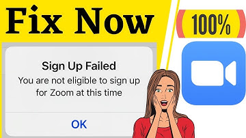 iPhone, iPad: Zoom Sign Up Failed | Zoom app You are Not Eligible to Sign up for Zoom at This Time