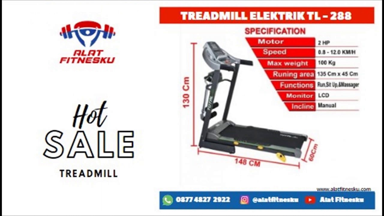 Distributor TREADMILL MODERN Import Harga Lokal Termurah di Surabaya hub ALAT FITNESKU 087748274922