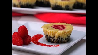 White Chocolate Raspberry Cheesecake Bites