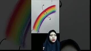 buat pelangi dari crayon rainbow with crayon