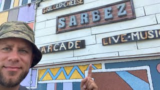 Lunch at Sarbez! St. Augustine, Florida! Grilled Cheese and Arcade!