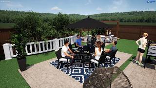 Conceptual Backyard Design – Great Days Visualization