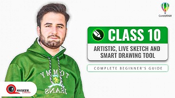 CorelDRAW Class 10 | Learn Artistic Media, Live Sketch and Smart Drawing Explained in Urdu
