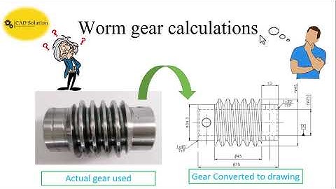 Worm Gear Calculation With Audio || Reverse Engineering