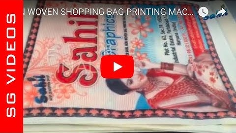 NON WOVEN SHOPPING BAG PRINTING MACHINE | Check Description to CALL/Contact Us.