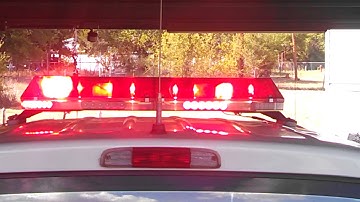 36" Code 3 Excalibur w/ led lower rear view