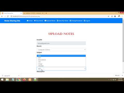 Notes Sharing Site  - PHP MYSQLI | By Pankaj Panjwani