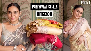 Amazon Party wear Sarees | Part: 1 #affordable #sarees